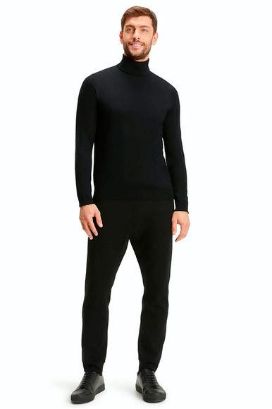 Водолазка мужская чёрная из шерсти FALKE 60178 купить в интернет-магазине Bestelle фото 3