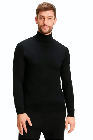 Водолазка мужская чёрная из шерсти FALKE 60178 купить в интернет-магазине Bestelle фото 1