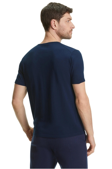 Синяя шерстяная мужская футболка FALKE 60271 купить в интернет-магазине Bestelle фото 2