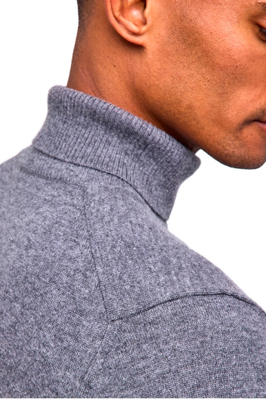 Водолазка мужская серая из шерсти FALKE 60934 купить в интернет-магазине Bestelle фото 4