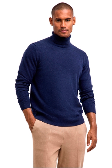 Водолазка мужская синяя из шерсти FALKE 60934 купить в интернет-магазине Bestelle фото 1