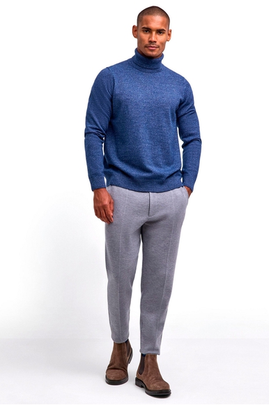 Водолазка мужская синяя из шерсти FALKE 60934 купить в интернет-магазине Bestelle фото 3