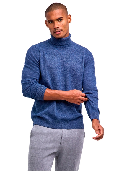 Водолазка мужская синяя из шерсти FALKE 60934 купить в интернет-магазине Bestelle фото 1