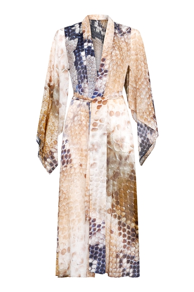 Длинное платье из шелка с анималистичным принтом  MONA 10641454 купить в интернет-магазине Bestelle фото 5