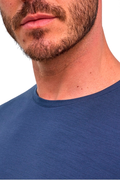 Мужская синяя футболка из шерсти FALKE 62160 купить в интернет-магазине Bestelle фото 4