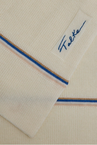 Белый шерстяной шарф FALKE 63074 купить в интернет-магазине Bestelle фото 3