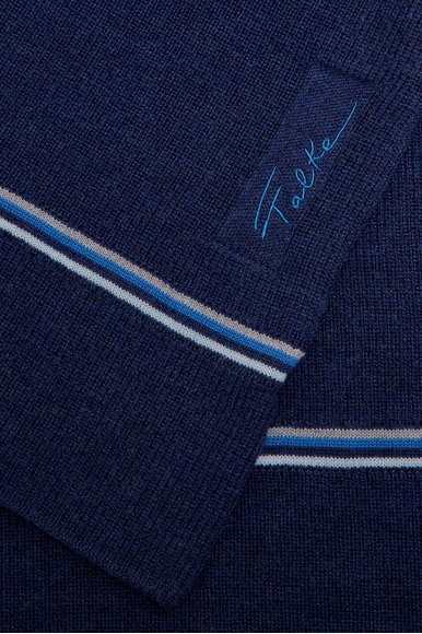 Синий шерстяной шарф FALKE 63074 купить в интернет-магазине Bestelle фото 3