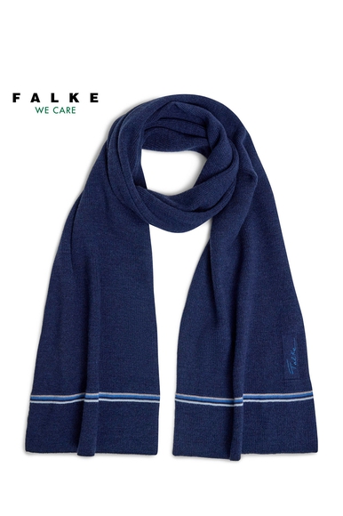 Синий шерстяной шарф FALKE 63074 купить в интернет-магазине Bestelle фото 1