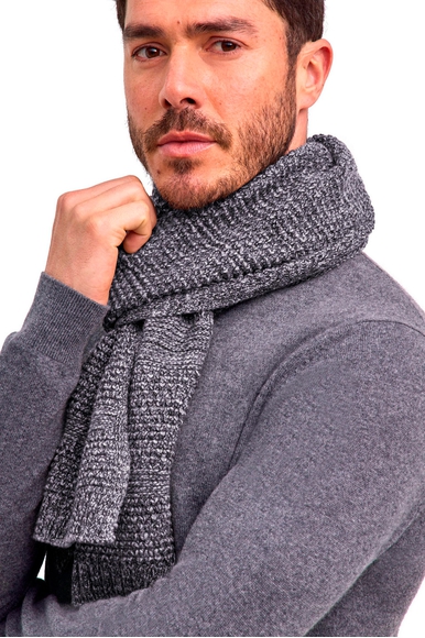 Серый шерстяной шарф FALKE 63094 купить в интернет-магазине Bestelle фото 2