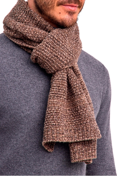 Серый коричневый шарф FALKE 63094 купить в интернет-магазине Bestelle фото 2