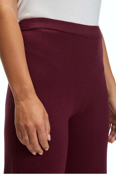 Широкие бордовые женские брюки Basic Essenitals FALKE 64236 купить в интернет-магазине Bestelle фото 4