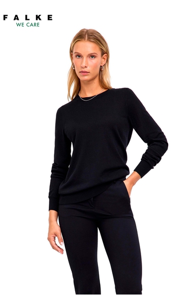 Женский чёрный джемпер из шерсти FALKE 64346 купить в интернет-магазине Bestelle фото 1