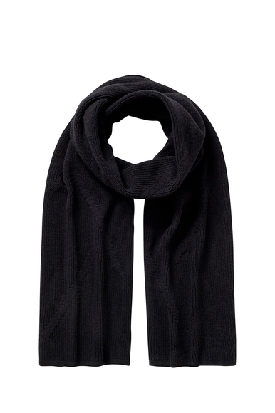 Чёрный шерстяной шарф FALKE 67113 купить в интернет-магазине Bestelle фото 1