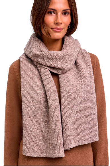 Бежевый шерстяной шарф FALKE 67113 купить в интернет-магазине Bestelle фото 2