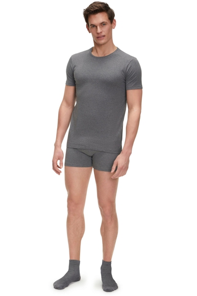 Комплект футболок мужских серых из хлопка 2 шт. FALKE 68108 купить в интернет-магазине Bestelle фото 3
