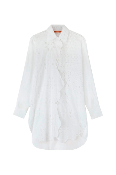Женская белая пляжная блузка Ermanno Scervino D444K603GXV купить в интернет-магазине Bestelle фото 5