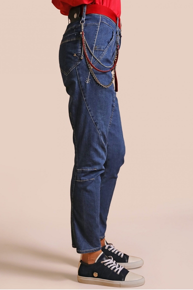 Женские зауженные джинсы из хлопка High 70266402173 купить в интернет-магазине Bestelle фото 3
