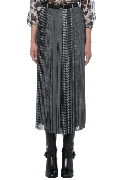 Длинная плиссированная юбка в клетку High 72036010861 купить в интернет-магазине Bestelle фото 3
