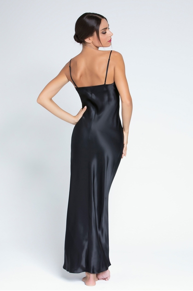Ночная шелковая кружевная черная длинная женская сорочка Lise Charmel ALC1180 купить в интернет-магазине Bestelle фото 2