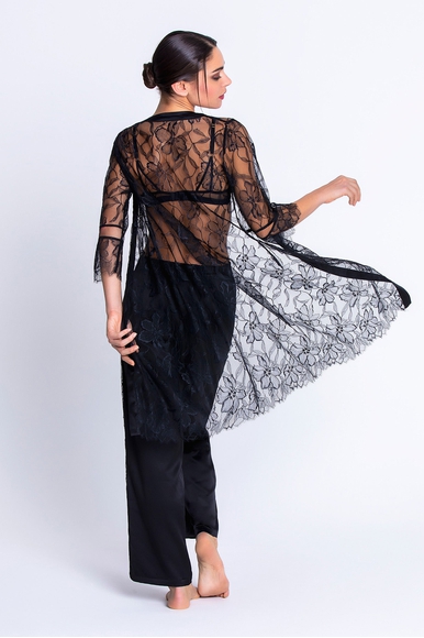 Женские черные домашние брюки с кружевом Lise Charmel ALH0085 купить в интернет-магазине Bestelle фото 2