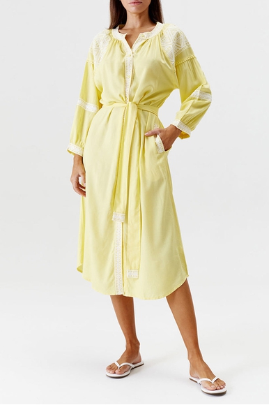 Пляжное желтое платье миди Melissa Odabash Ally CR 24 купить в интернет-магазине Bestelle фото 3
