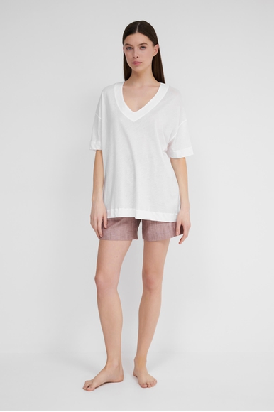 Женская белая хлопковая блузка DNUD Paris B2623 купить в интернет-магазине Bestelle фото 3