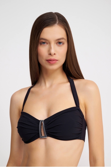 Чёрный купальный лиф-бандо с мягкими чашками Shan 42510-26 купить в интернет-магазине Bestelle фото 1
