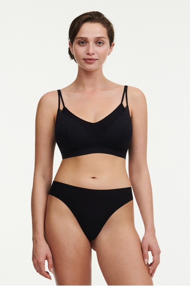  Черный бюстгальтер-топ Soft Stretch  Chantelle C11GQ9 купить в интернет-магазине Bestelle фото 4