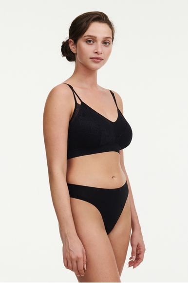  Черный бюстгальтер-топ Soft Stretch  Chantelle C11GQ9 купить в интернет-магазине Bestelle фото 6