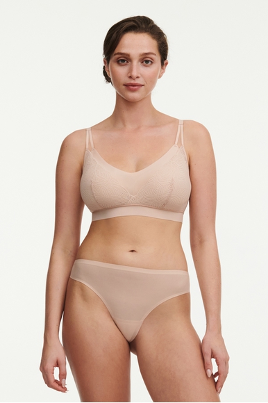  Бежевый бюстгальтер-топ Soft Stretch  Chantelle C11GQ9 купить в интернет-магазине Bestelle фото 4