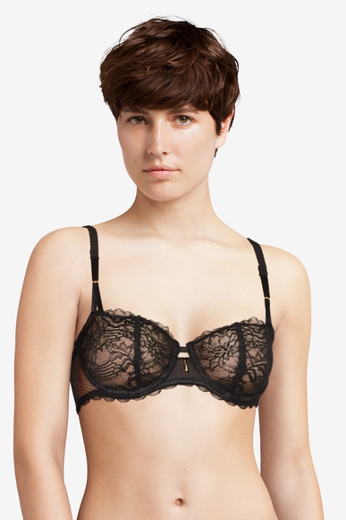  Кружевной черный бюстгальтер-балконет с мягкими чашками  Chantelle C13L50 купить в интернет-магазине Bestelle фото 4