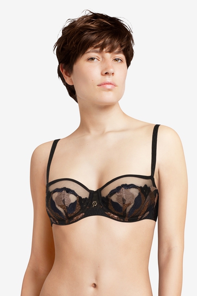  Черный бюстгальтер-брасьер с мягкими чашками  Chantelle C19J50 купить в интернет-магазине Bestelle фото 1