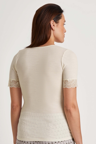 Женская футболка из шерсти с кружевом Calida 14351 купить в интернет-магазине Bestelle фото 2
