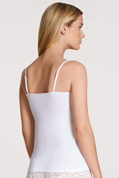  Женская белая майка с кружевом  Calida 10156 купить в интернет-магазине Bestelle фото 2