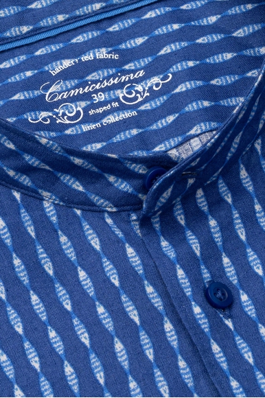 Мужская тёмно-синяя рубашка Camicissima CCLOLMPBG028566 купить в интернет-магазине Bestelle фото 2