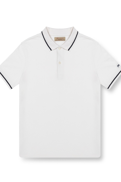 Мужское белое поло из хлопка Camicissima CDPOLLPBG000P96 купить в интернет-магазине Bestelle фото 1