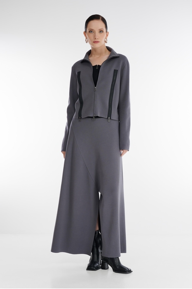 Женские серые широкие брюки Sarah Pacini 242.11.019 купить в интернет-магазине Bestelle фото 3