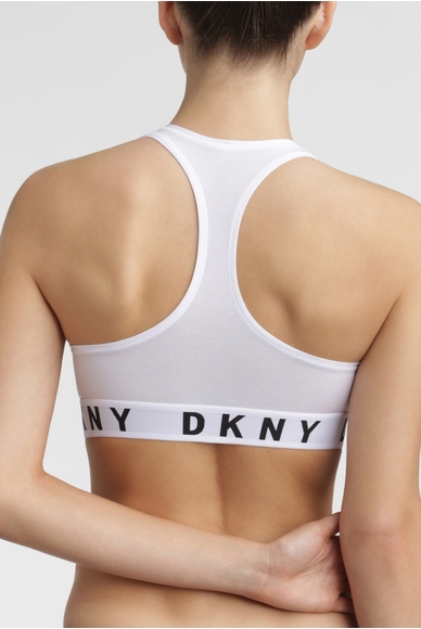 Спортивный женский белый бюстгальтер-топ DKNY DK4519 купить в интернет-магазине Bestelle фото 2