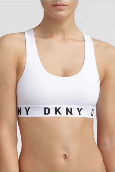 Спортивный женский белый бюстгальтер-топ DKNY DK4519 купить в интернет-магазине Bestelle фото 1