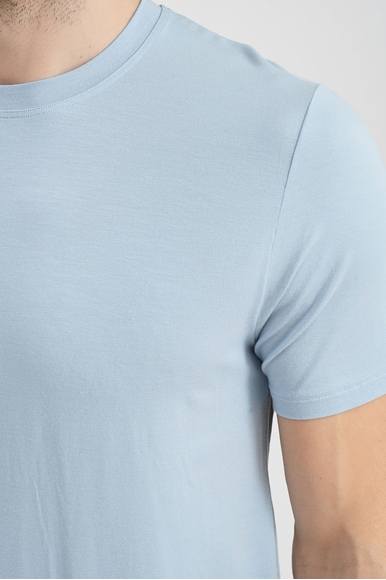 Домашняя футболка голубого цвета  Zimmerli 7001341 купить в интернет-магазине Bestelle фото 4