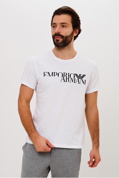  Футболка из хлопка с принтом Emporio Armani 2118182R476 купить в интернет-магазине Bestelle фото 1