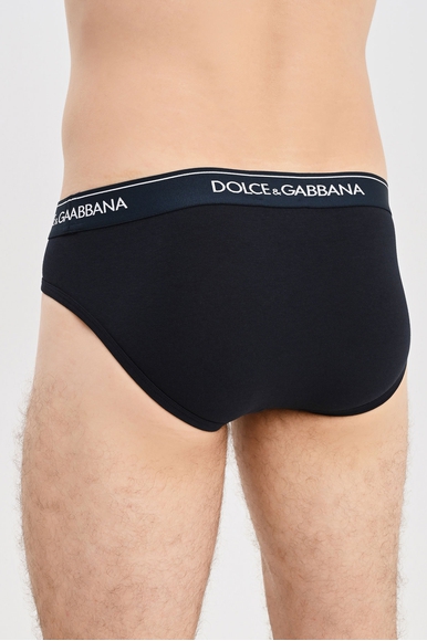 Набор мужских классических трусов-брифов (2 шт.) Dolce & Gabbana M9C03JONN95 купить в интернет-магазине Bestelle фото 3