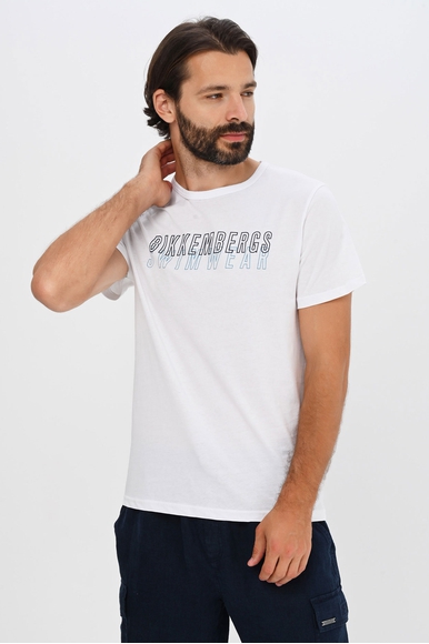 Мужская хлопковая футболка с логотипом бренда Bikkembergs BKK1MTS01 купить в интернет-магазине Bestelle фото 5