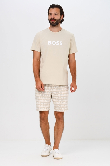 Мужская хлопковая футболка с фирменным логотипом Hugo Boss 50469289 купить в интернет-магазине Bestelle фото 7