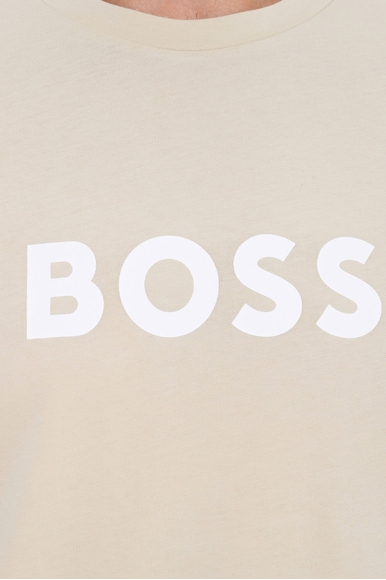 Мужская хлопковая футболка с фирменным логотипом Hugo Boss 50469289 купить в интернет-магазине Bestelle фото 8