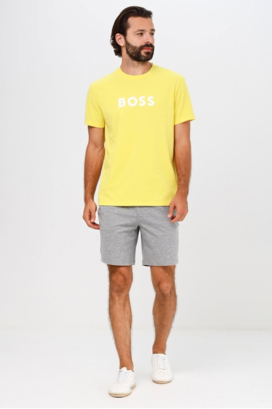 Мужская хлопковая футболка с фирменным логотипом Hugo Boss 50469289 купить в интернет-магазине Bestelle фото 3