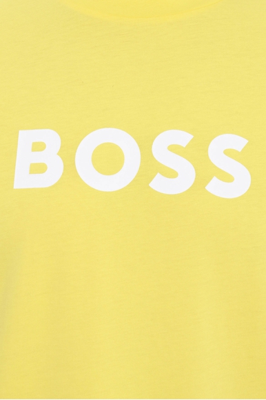 Мужская хлопковая футболка с фирменным логотипом Hugo Boss 50469289 купить в интернет-магазине Bestelle фото 4