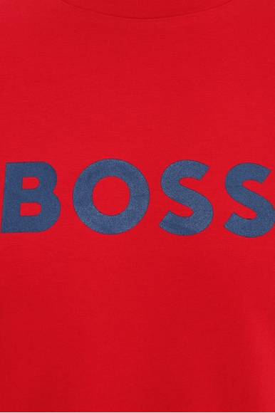 Мужская хлопковая футболка с фирменным логотипом Hugo Boss 50469289 купить в интернет-магазине Bestelle фото 12