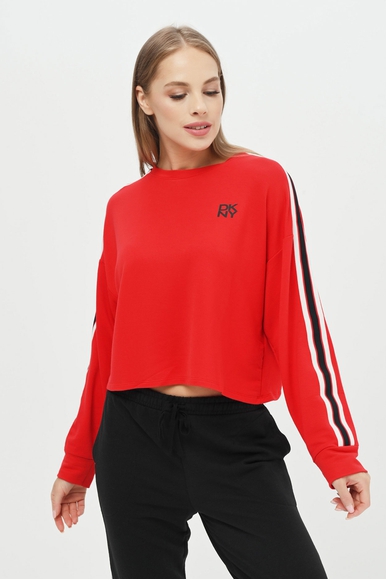 Красная женская укороченная толстовка DKNY YI2222534 купить в интернет-магазине Bestelle фото 1