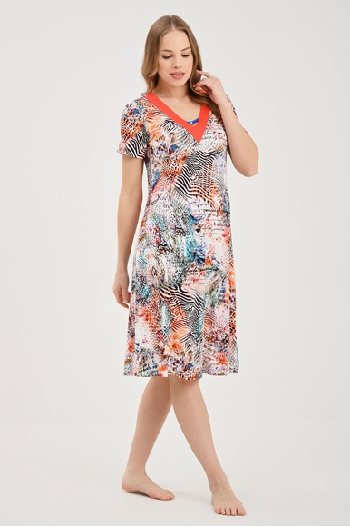 Домашнее платье с контрастной отделкой Massana L237427 купить в интернет-магазине Bestelle фото 2